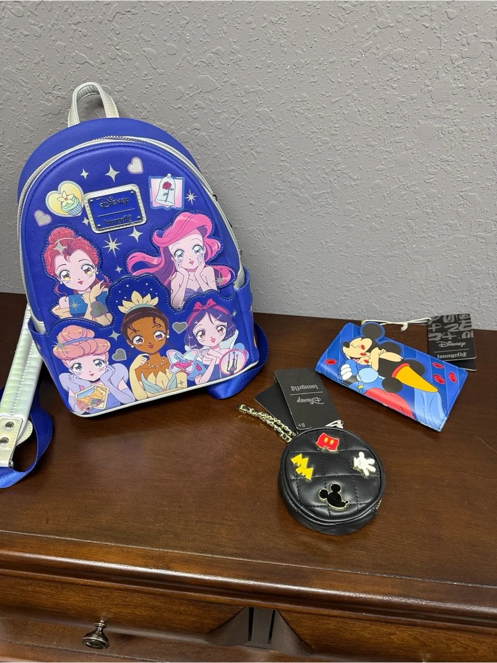 Disney Loungefly bundle. Two items new with tags  Back pack back was used once